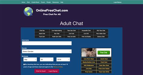 Free Adult Chat Rooms